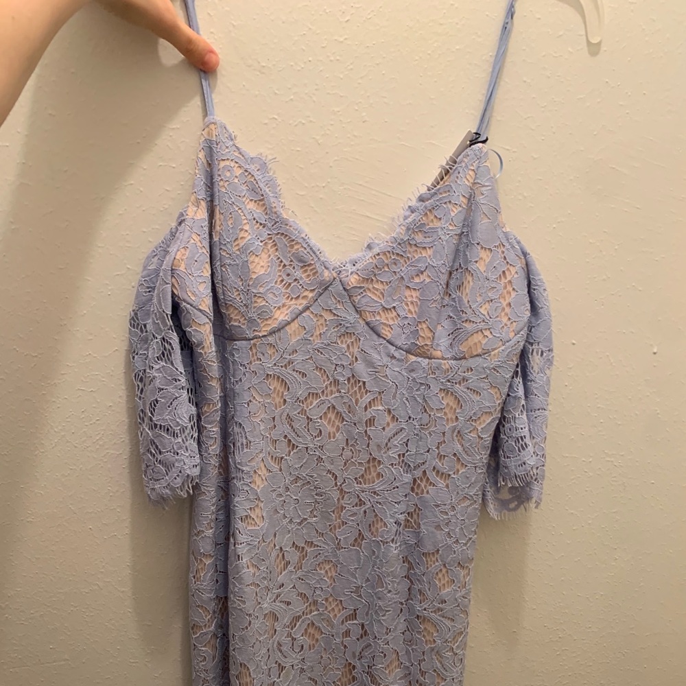 Ice Blue Lace Dress